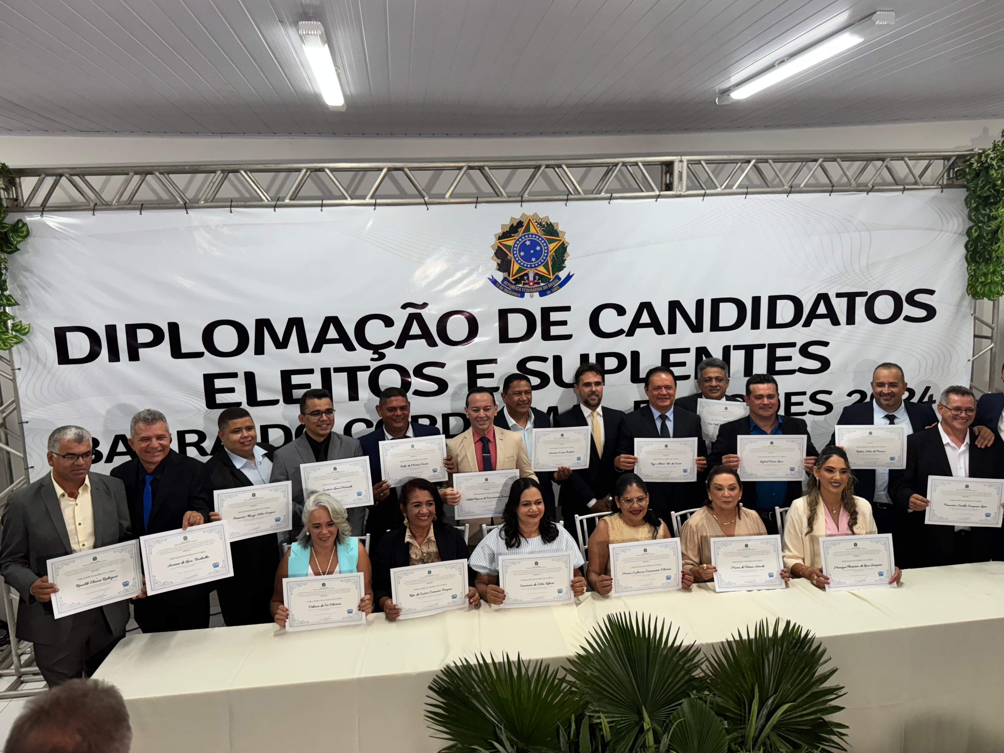 Diplomação dos candidatos eleitos
