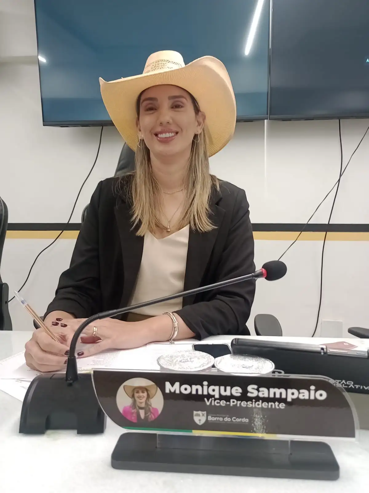 Monique Sampaio propõe carteira de identidade estudantil municipal e cobra manutenção em pontes e abastecimento de água